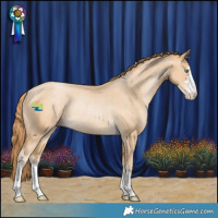 Horse Color:Smoky Black Pearl Varnish Rabicano 