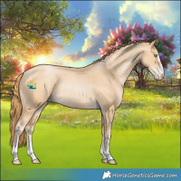 Horse Color:Smoky Black Pearl Varnish Rabicano 