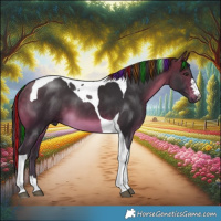 Horse Color:Painted Buckskin Tobiano 
