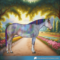 Horse Color:Painted Nacre Liver Red Dun Tobiano 