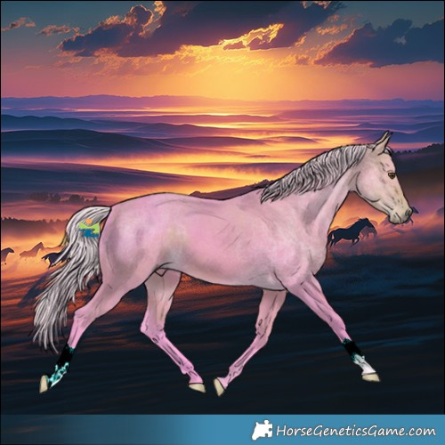 Horse Color:Watercolor Silver Buckskin Dun 