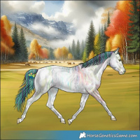 Horse Color:Painted White Spotted Brown Chinchilla Ice Onyx