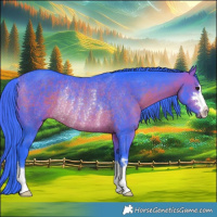 Horse Color:Watercolor Brown Rabicano