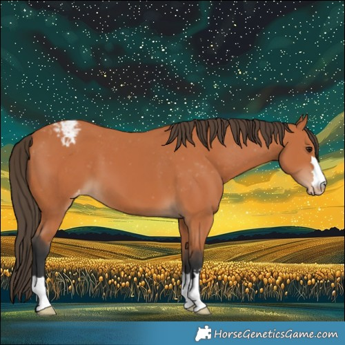 Horse Color:Bay Appaloosa