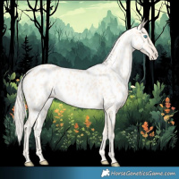 Horse Color:Cremello Near Leopard 