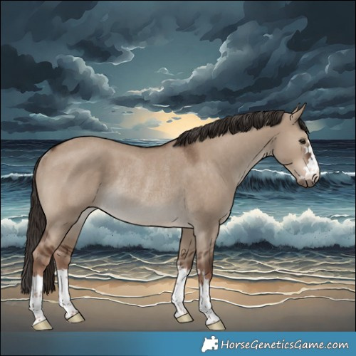 Horse Color:Liver Red Dun Rabicano 