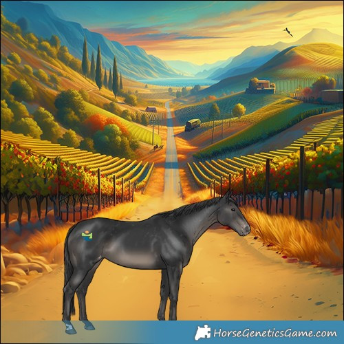 Horse Color:Black Appaloosa 