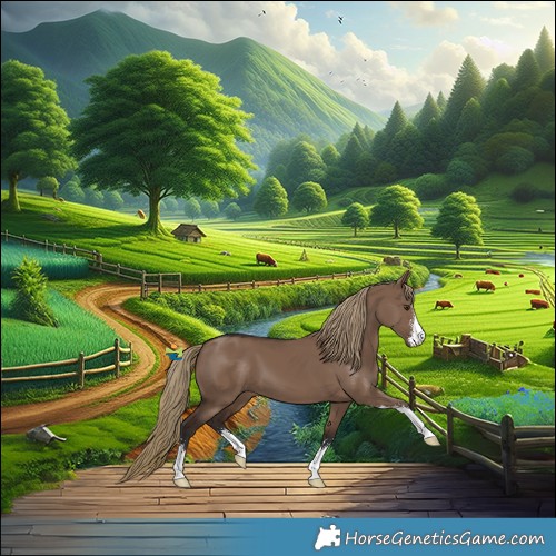 Horse Color:Liver Red Dun Sabino 