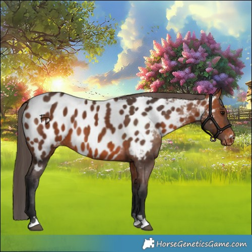 Horse Color:Bay Appaloosa 