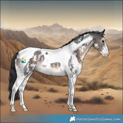 Horse Color:Brown Sabino Tobiano 