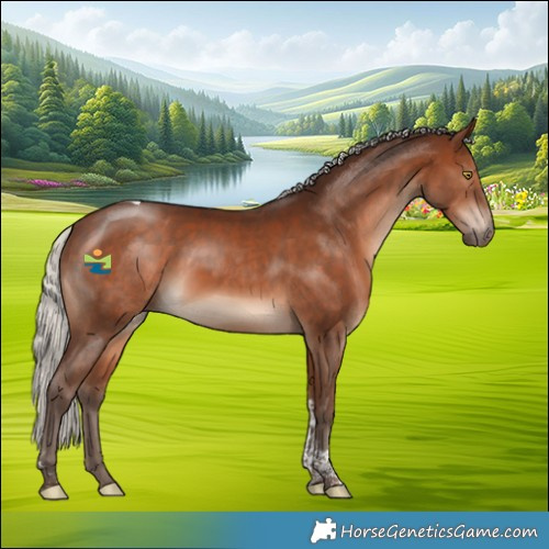 Horse Color:Silver Bay Tobiano 