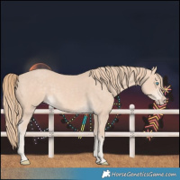 Horse Color:Perlino 