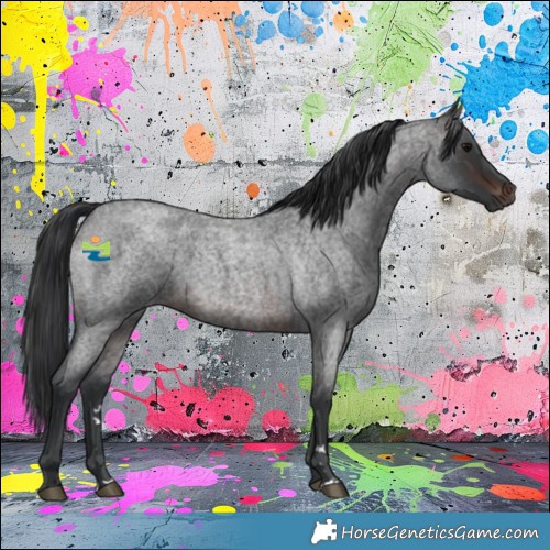 Horse Color:Brown Roan 