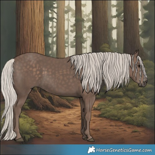 Horse Color:Silver Black 