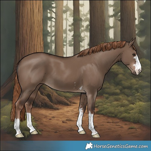 Horse Color:Liver Red Dun 