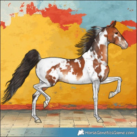 Horse Color:White Spotted Bay Tobiano Appaloosa