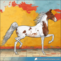 Horse Color:White Spotted Silver Brown Tobiano Appaloosa