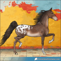 Horse Color:Liver Chestnut Appaloosa 