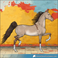 Horse Color:Liver Red Dun Appaloosa 