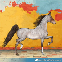 Horse Color:Liver Red Roan Varnish 