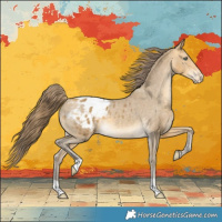Horse Color:Sable Cream Champagne Appaloosa Rabicano 