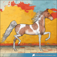 Horse Color:Silver Bay Roan Tobiano Varnish 