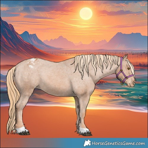 Horse Color:Chestnut Varnish Rabicano