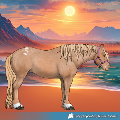 Horse Color:Chestnut Appaloosa Rabicano 