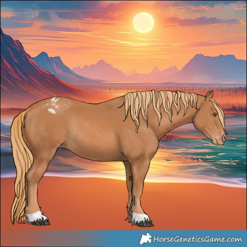 Horse Color:Chestnut Appaloosa Rabicano 