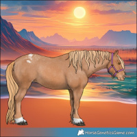 Horse Color:Chestnut Varnish Rabicano