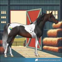Horse Color:Brown Tobiano 