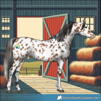 Horse Color:Bay Tobiano Appaloosa 