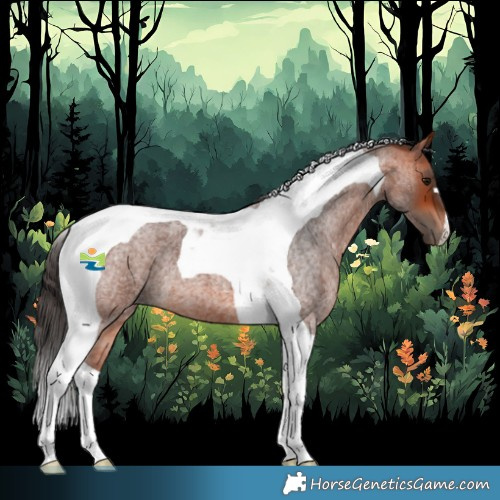 Horse Color:Bay Roan Tobiano 
