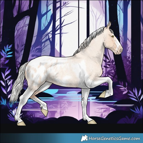 Horse Color:Silver Classic Champagne Roan Dun Splash Tobiano Frame Appaloosa Rabicano