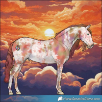 Horse Color:Nacre Red Dun Ice 