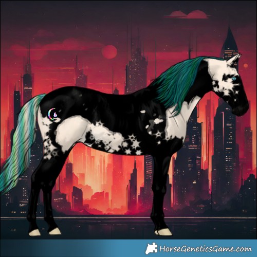 Horse Color:Void Painted Perlino Splash Tobiano 