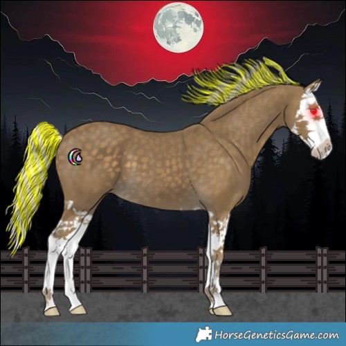 Horse Color:Painted Silver Smoky Black Splash 