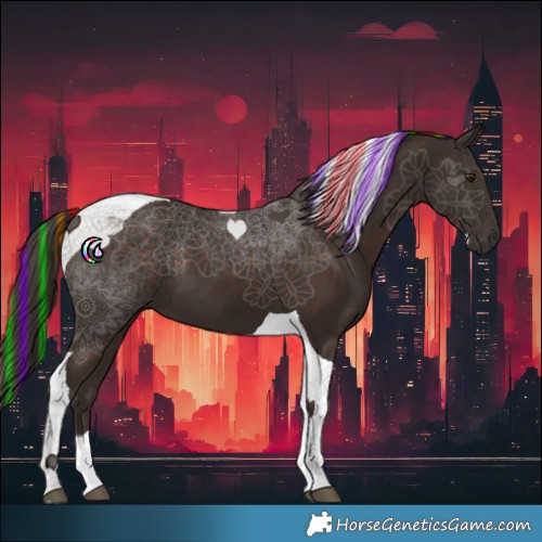 Horse Color:Painted Liver Chestnut Tobiano 