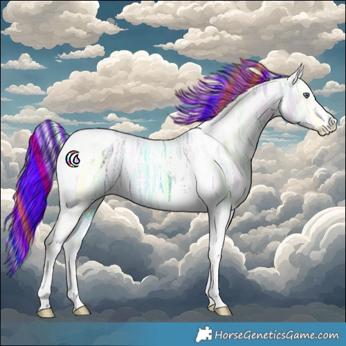 Horse Color:Painted Chocolate Palomino Chinchilla Ice Tobiano 