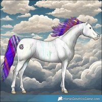 Horse Color:Painted Chocolate Palomino Chinchilla Ice Tobiano 