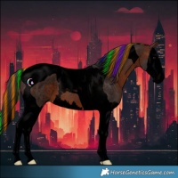 Horse Color:Void Painted Brown Splash Tobiano