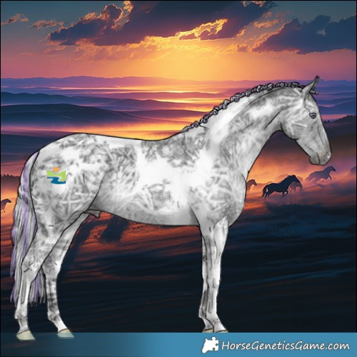 Horse Color:Painted Silver Black Chinchilla Ice Mushroom Tobiano 