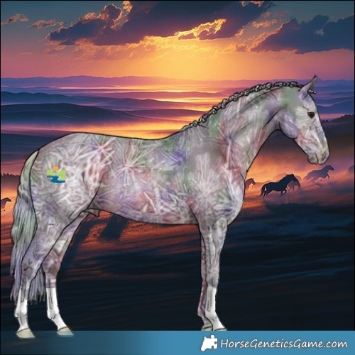 Horse Color:Nacre Silver Brown Ice 