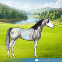 Horse Color:Bay Ice Splash Rabicano