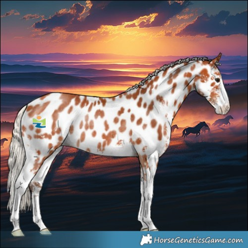Horse Color:Silver Bay Sabino Appaloosa Rabicano 