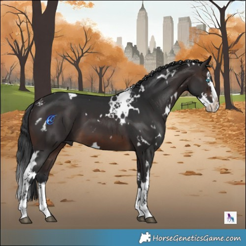 Horse Color:White Spotted Brown Splash 