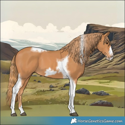 Horse Color:Chestnut Tobiano Frame 