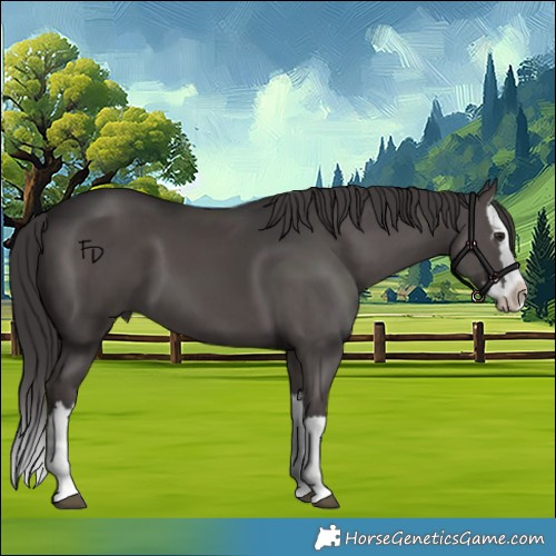Horse Color:Smoky Black Splash