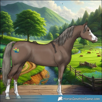 Horse Color:Liver Red Dun Mushroom 