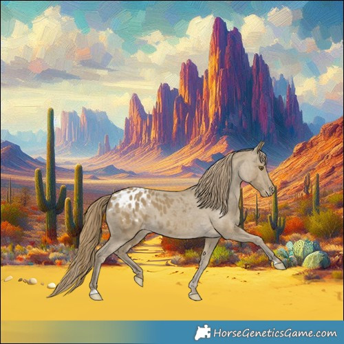 Horse Color:Classic Cream Champagne Appaloosa 
